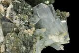 Bladed Barite Crystal Cluster with Quartz and Marcasite - Morocco #160135-2